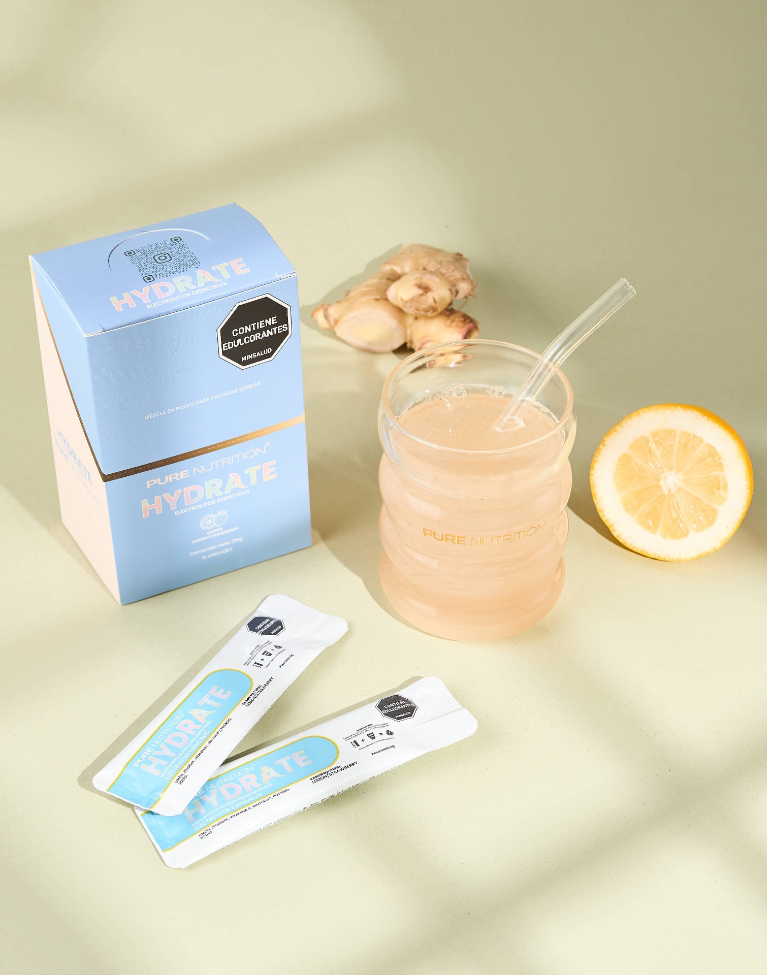 HYDRATE stick de electrolitos Pure Nutrition